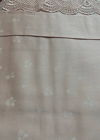 Nakışlı Bej Nevresim ve Çarşaf Takımı - Görsel 2