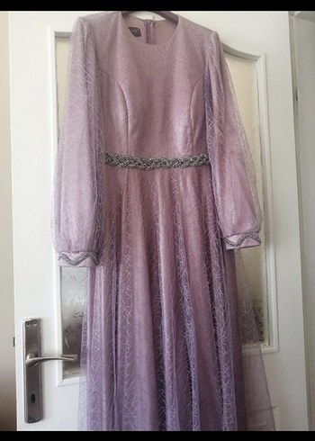 Uzun Mor Abiye - Görsel 2