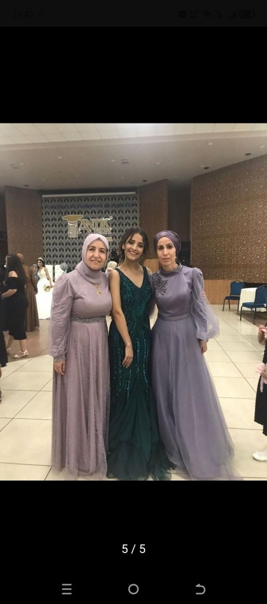 Uzun Mor Abiye - Görsel 3