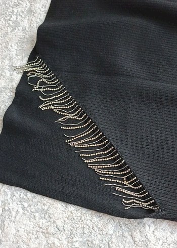 Siyah Uzun Triko Kadın takım - Görsel 4