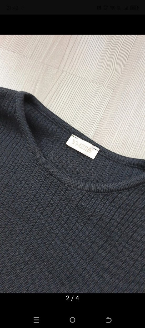 Siyah Uzun Triko Kadın takım - Görsel 2