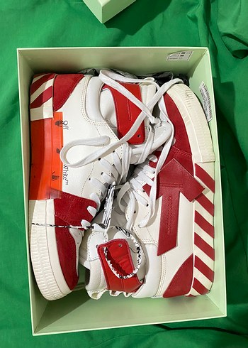 Off-White Beyaz Kirmizi Sneaker