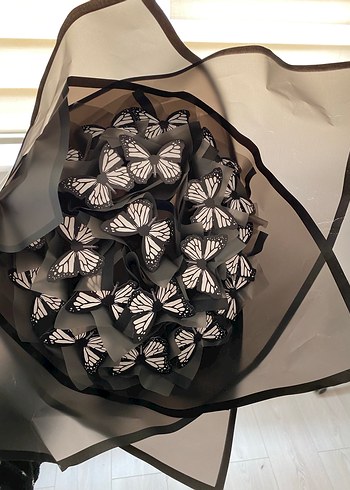 Işıklı kelebek buketi - Görsel 2