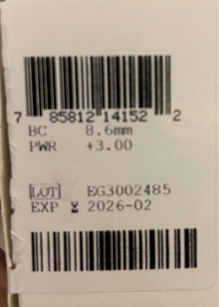 Bausch Lomb Lens/+3.00 Yumuşak Kontakt Lens - Görsel 2