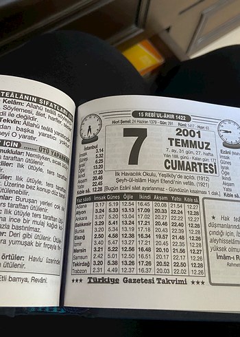 Takvim Yaprağı 2001 Yılı
İlanı satın almayınız - Görsel 2