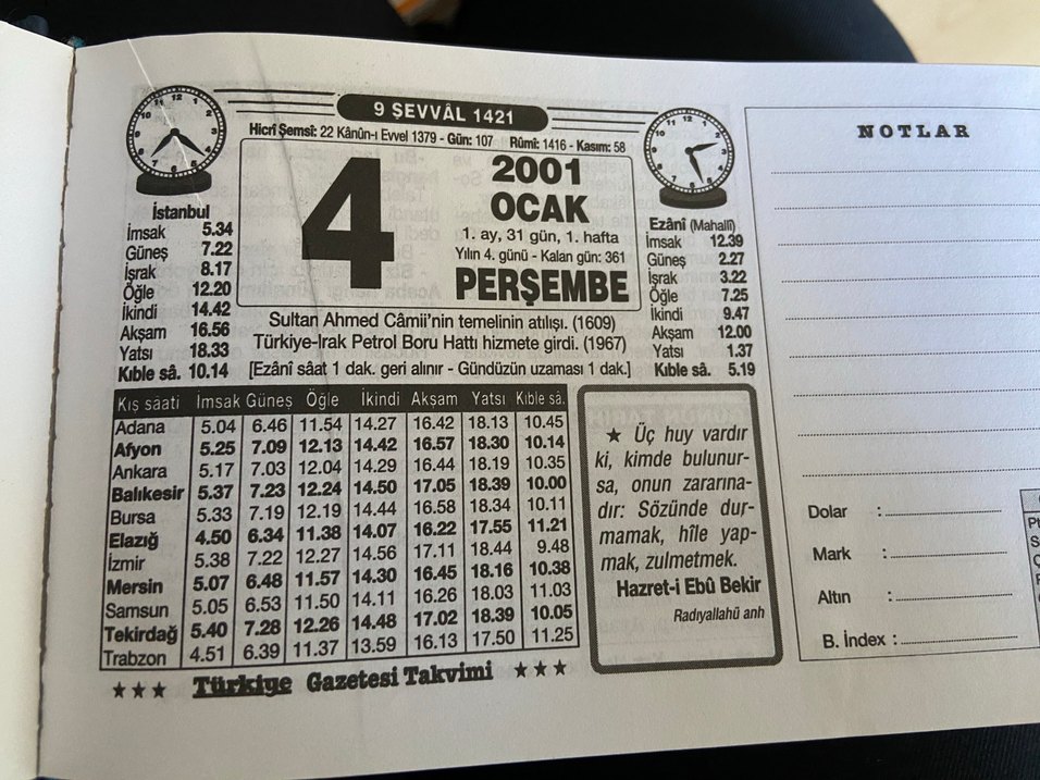 Takvim Yaprağı 2001 Yılı
İlanı satın almayınız - Görsel 4