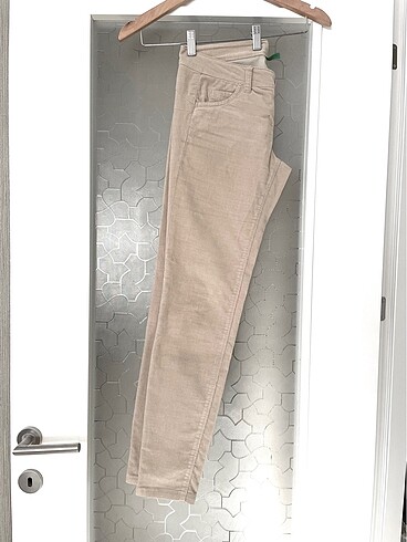 36 Beden camel Renk Benetton kadife pantolon