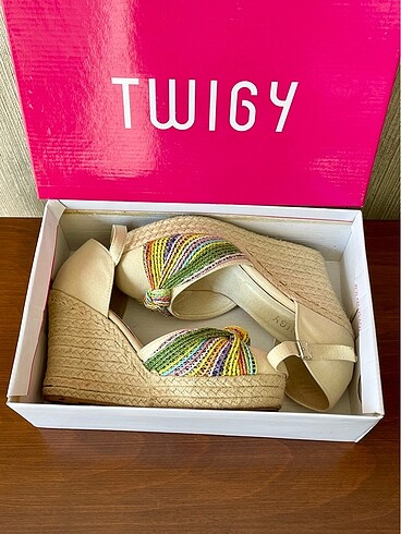 Twigy Espadril dolgu topuk 37