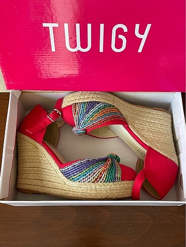 Twigy Espadril dolgu topuk 36