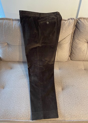 Kahverengi Kadife Erkek Pantolon - Görsel 13