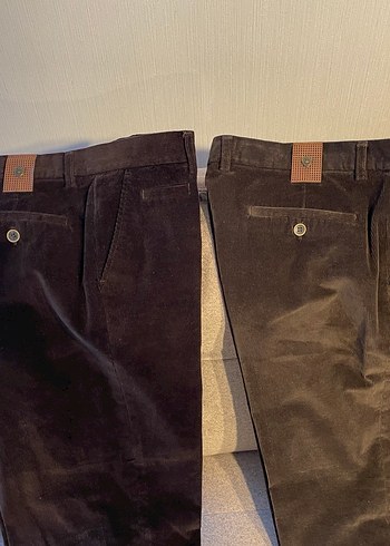 Kahverengi Kadife Erkek Pantolon - Görsel 8