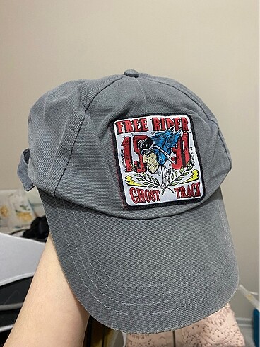 Mavi denim şapka