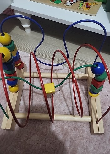 Ikea Renkli Ahşap Eğitici Oyuncak