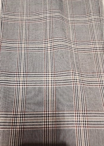 Gri Ekoseli Kadın Kumaş Pantolon - Görsel 2