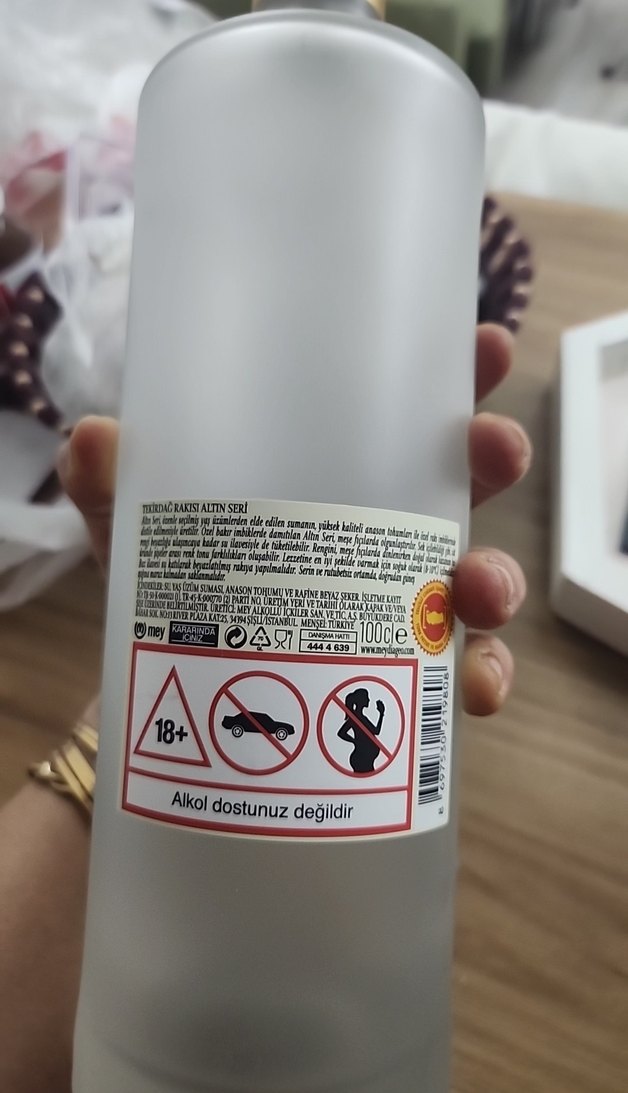 Tekirdağ Altın Seri Dekor Şişe - Görsel 4