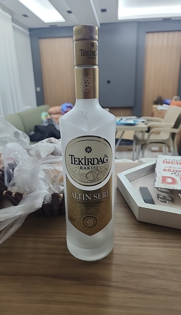 Tekirdağ Altın Seri Dekor Şişe - Görsel 2