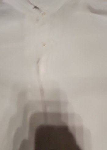 Düğmeli Beyaz Kadın Gömlek - Görsel 4