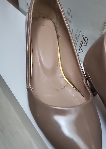 Bej Stiletto Topuklu Kadın Ayakkabı - Görsel 3