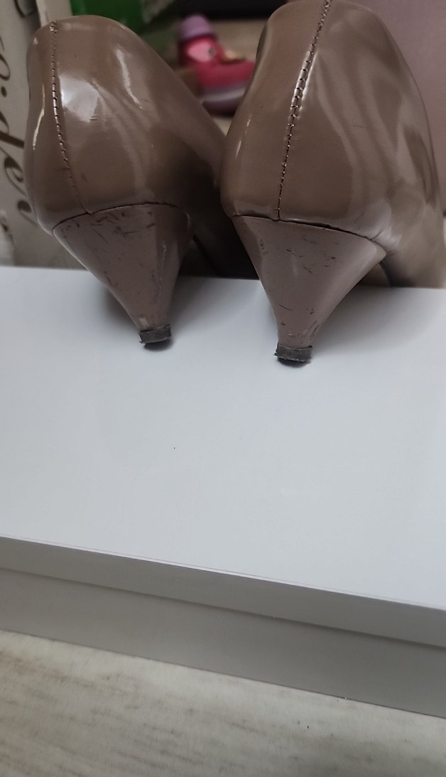 Bej Stiletto Topuklu Kadın Ayakkabı - Görsel 5