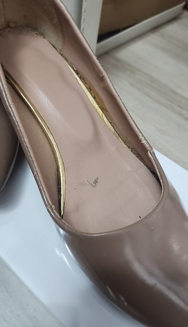 Bej Stiletto Topuklu Kadın Ayakkabı - Görsel 4