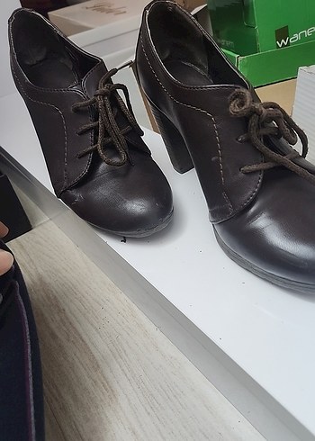 Kahverengi Kadın Topuklu Kışlık Ayakkabı - Görsel 6