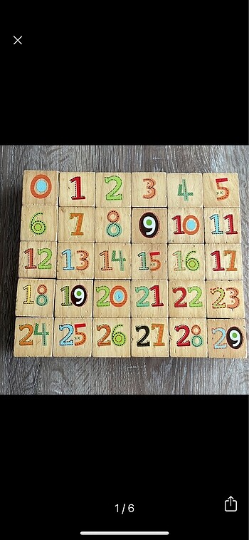 Fisher price ahşap küpler
