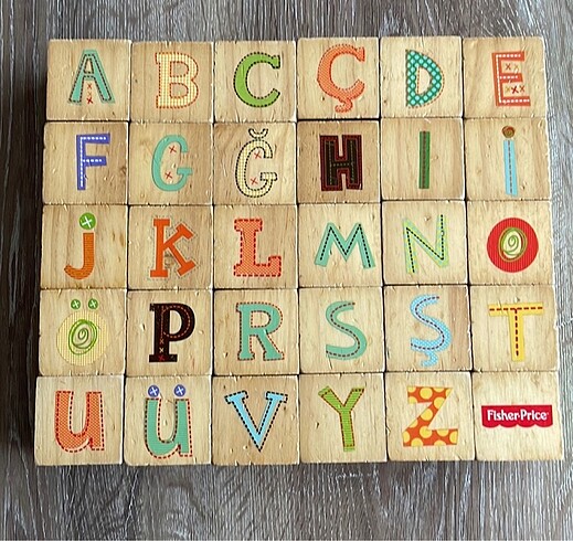 Beden Fisher price ahşap küpler