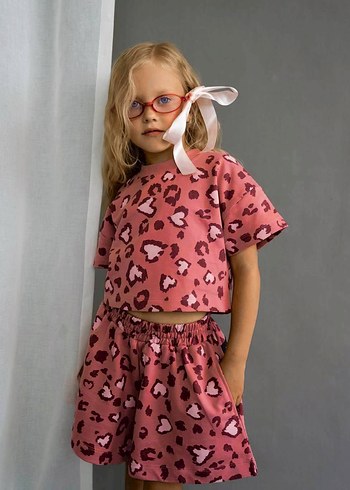 Zara Leoparlı kız cocuk takım