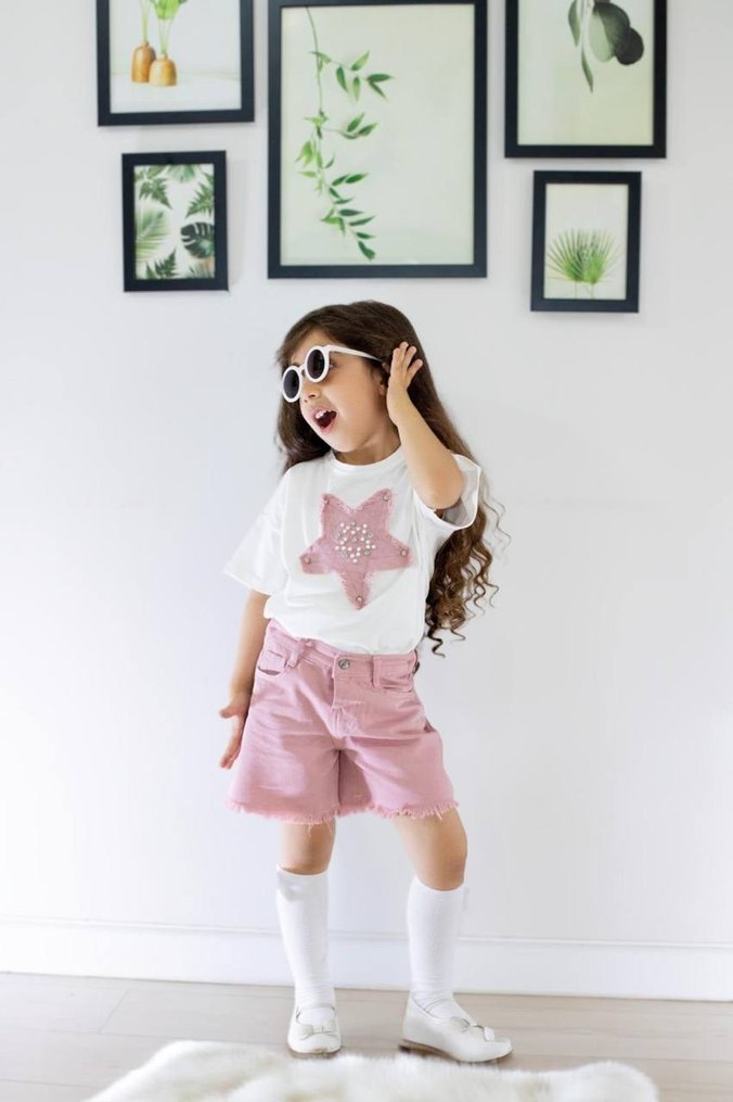 pembe kız cocuk takım - Görsel 2