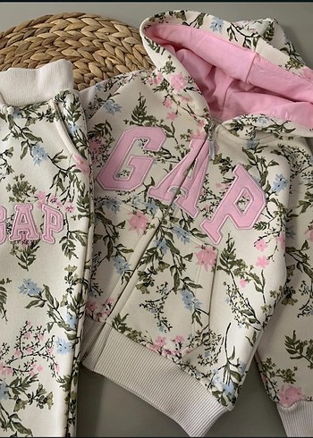 Kız Çocuk Mor Kapüşonlu Sweatshirt ve Eşofman - Görsel 3