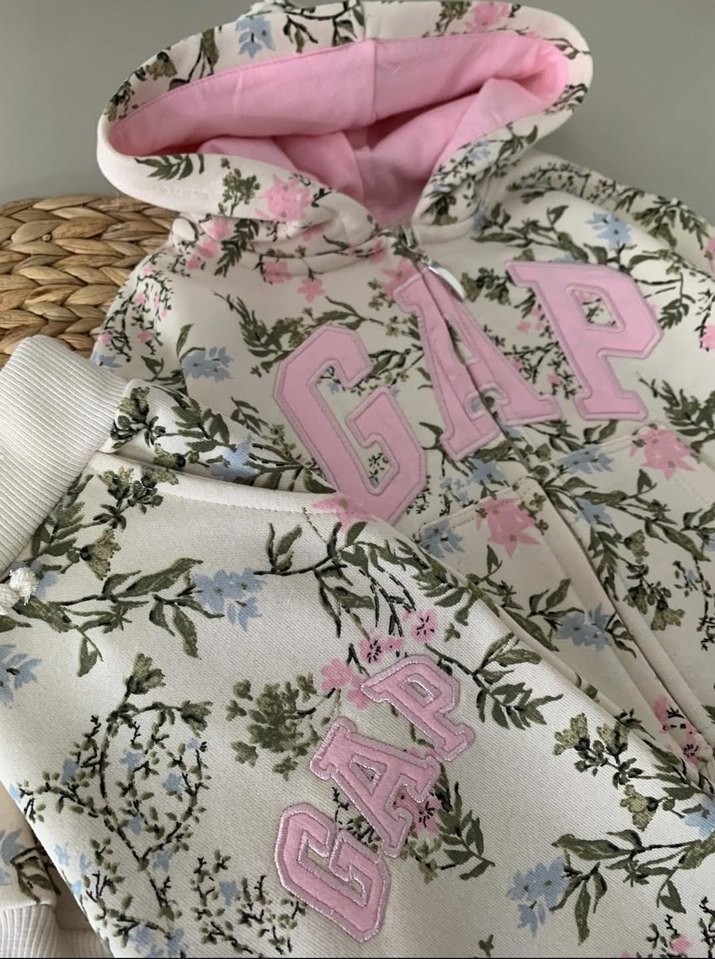 Kız Çocuk Mor Kapüşonlu Sweatshirt ve Eşofman - Görsel 4