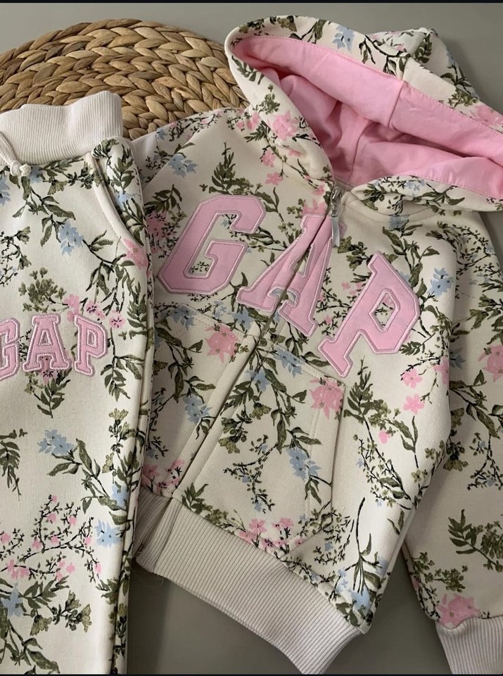 Kız Çocuk Mor Kapüşonlu Sweatshirt ve Eşofman - Görsel 3