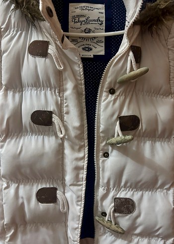 Düğmeli Krem Kadın Yelek - Görsel 3