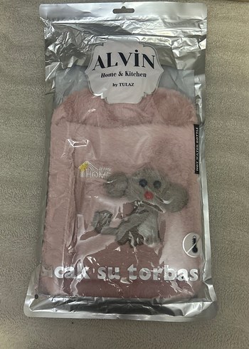 Pembe peluş kılıflı sıcak su torbası - Görsel 2