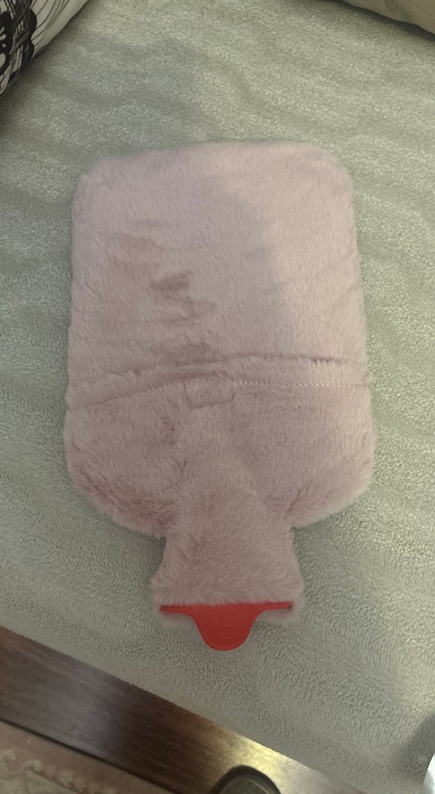 Pembe peluş kılıflı sıcak su torbası - Görsel 5