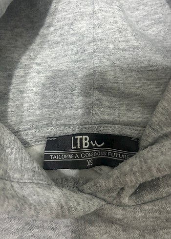 Gri Kapüşonlu Kadın Sweatshirt - Görsel 2