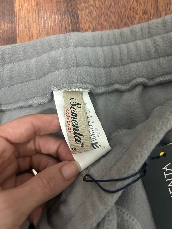 Sementa Gri Kadın Polar Rahat Kesim Eşofman altı - Görsel 3