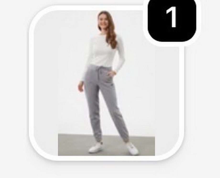 Sementa Gri Kadın Polar Rahat Kesim Eşofman altı - Görsel 4