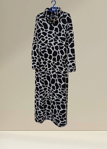 Diğer Leopar Desenli Triko Elbise/Tunik