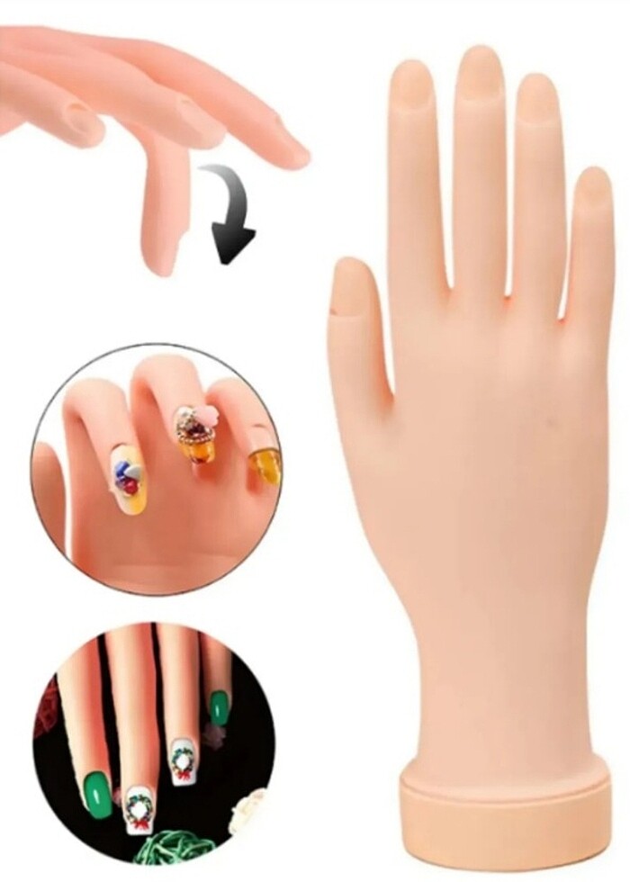 PROTEZ TIRNAK EĞİTİM EL MANKENİ - Görsel 3