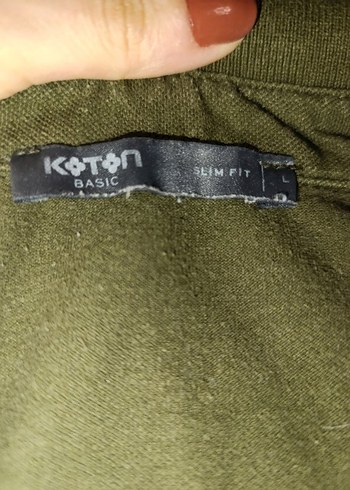 Erkek Haki Polo Yaka Tişört - Görsel 3