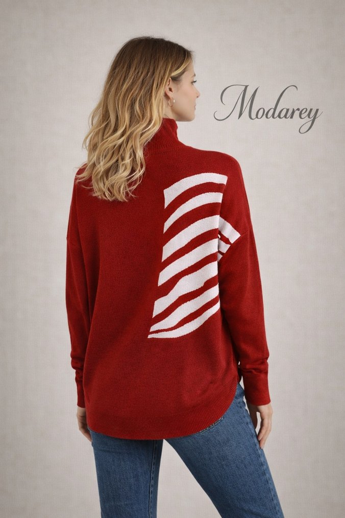 Yüksek Yaka Kazak - Görsel 3