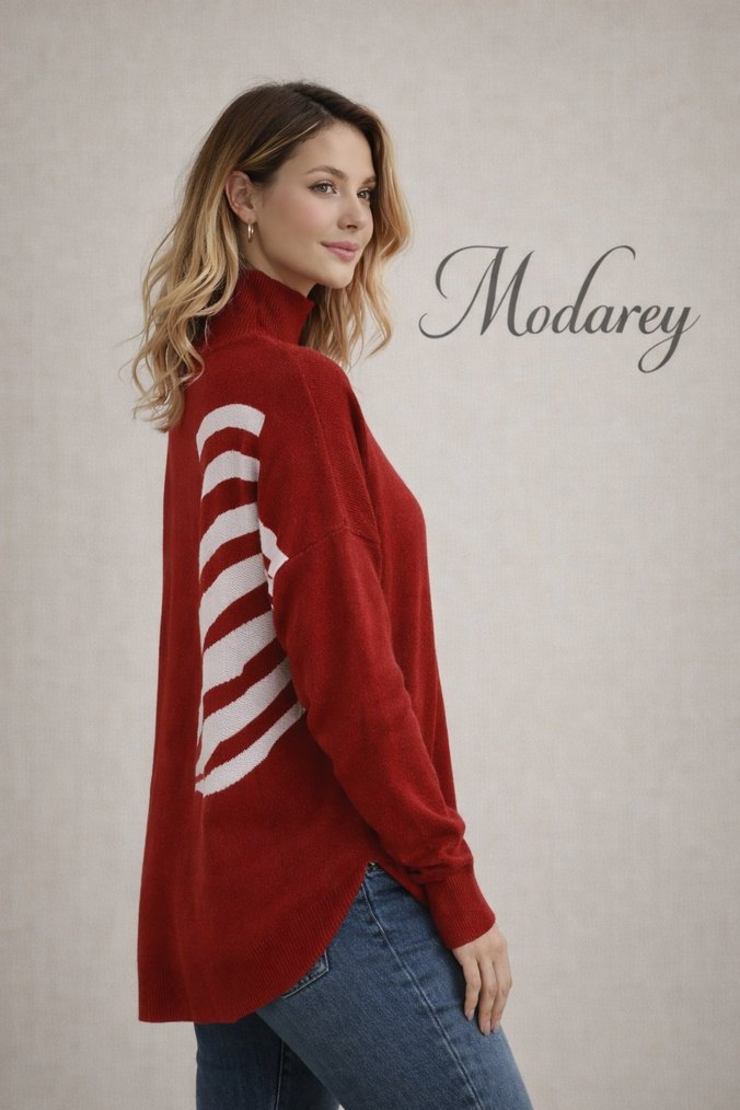 Yüksek Yaka Kazak - Görsel 2