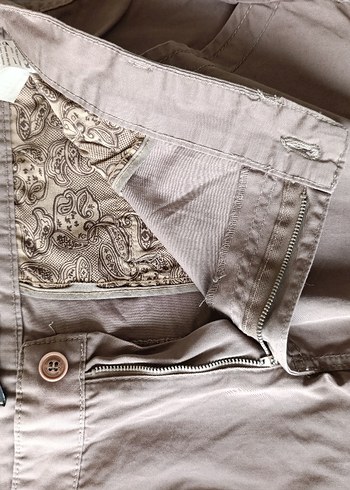 Erkek Camel Rahat Kesim Kargo Pantolon - Görsel 4