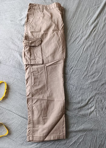 Erkek Camel Rahat Kesim Kargo Pantolon - Görsel 3