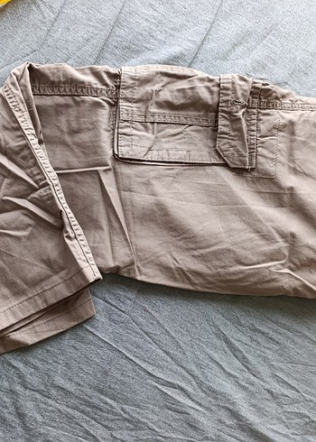 Erkek Camel Rahat Kesim Kargo Pantolon - Görsel 7