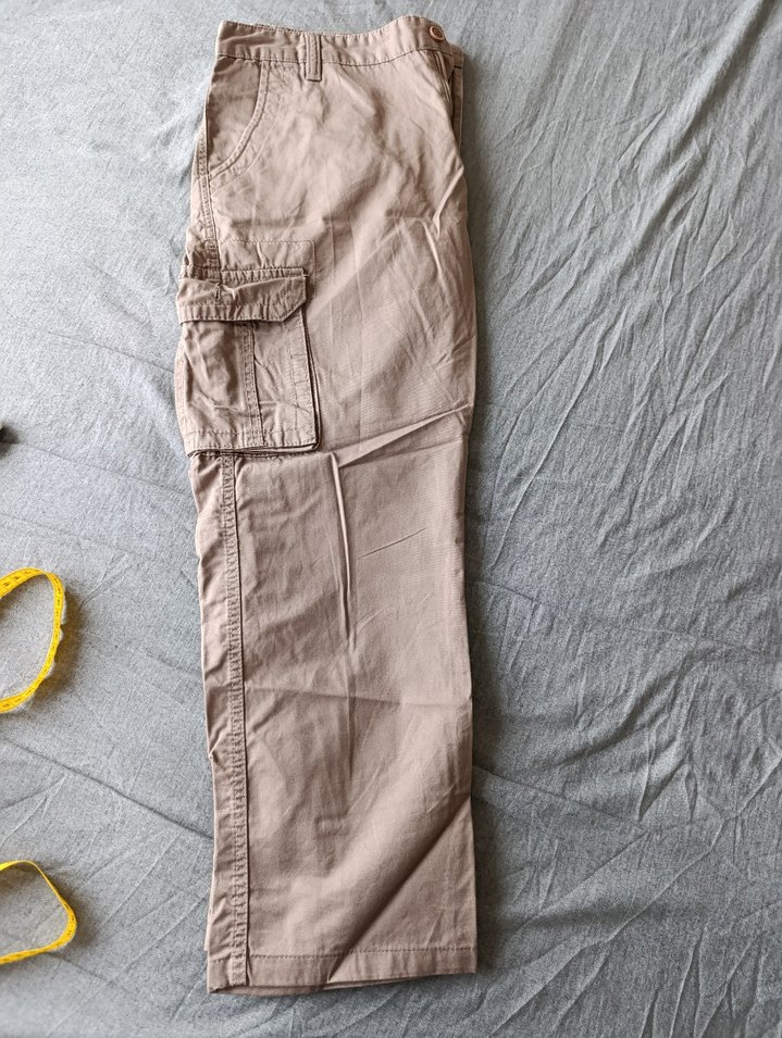 Erkek Camel Rahat Kesim Kargo Pantolon - Görsel 3