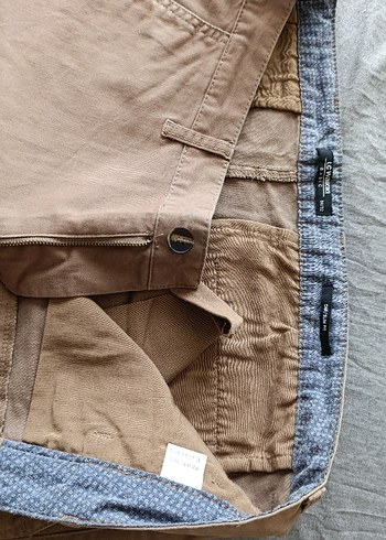 Camel Keten Erkek Pantolon - Görsel 3