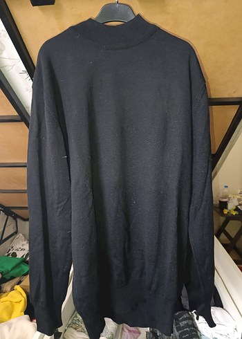 Erkek Siyah Boğazlı Kazak - Görsel 3