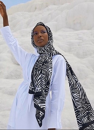 Zebra desen şal